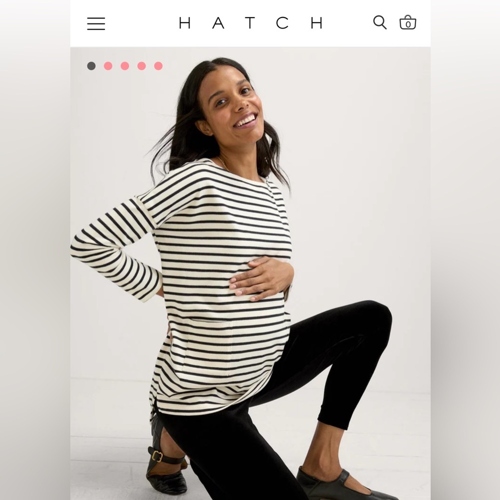Hatch Maternity Bateau Top